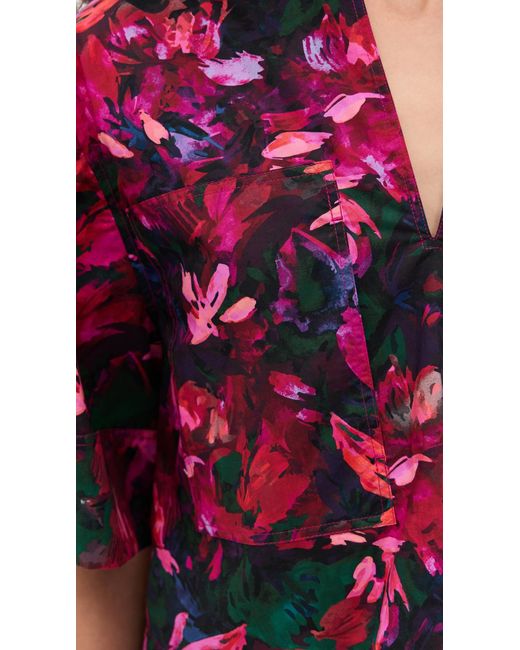 Ulla Johnson Red Suri Blouse