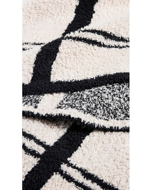 Barefoot Dreams Black Cozychic Grid Plaid Throw
