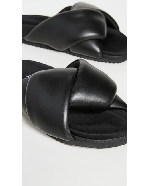 Roam Black Foldy Puffy Slides