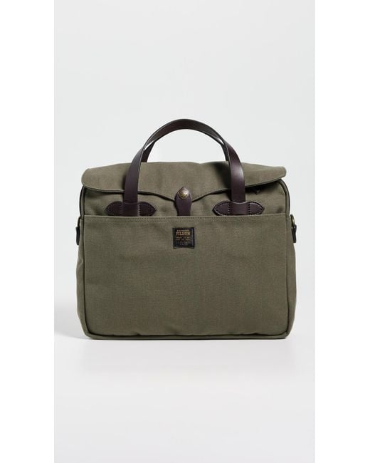Filson Black Rugged Twill Original Briefcase for men