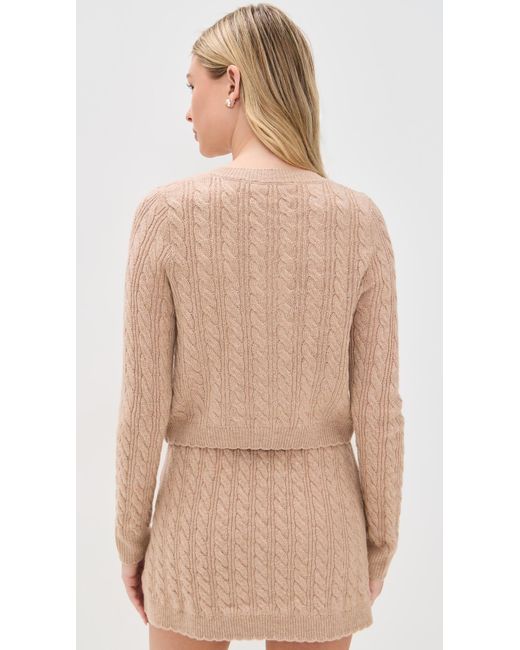 LoveShackFancy Natural Eugenie Cardigan