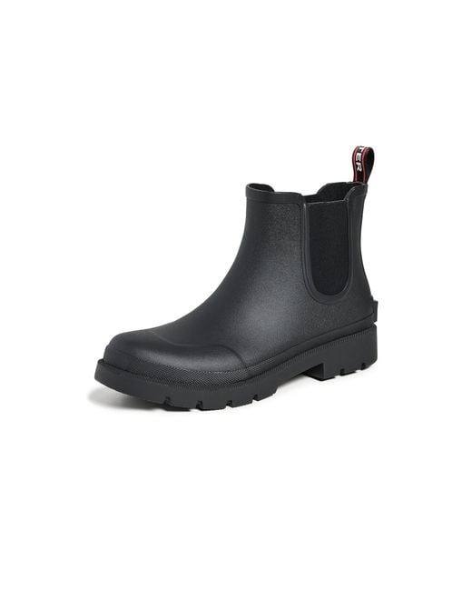 Hunter Black Orford Booties for men