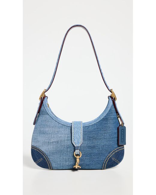 COACH The Originals Denim Hamptons Hobo in Blue | Lyst