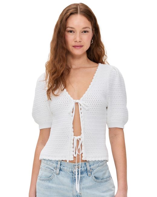 Splendid White Beverley Sweater