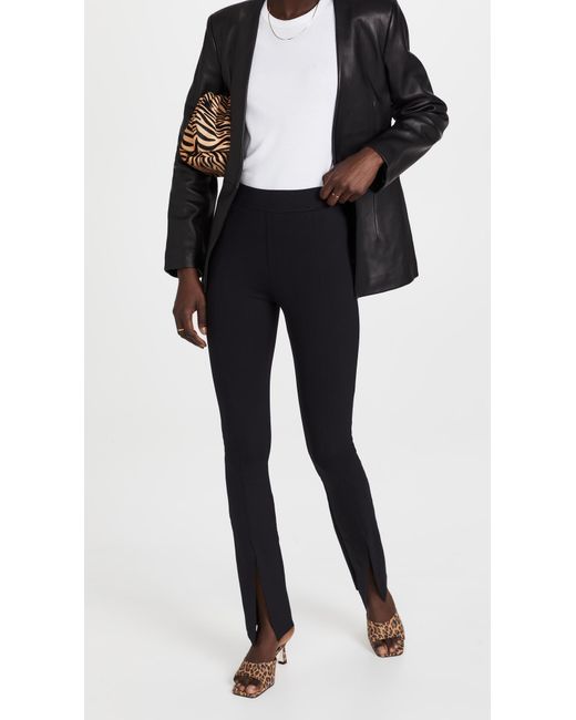 Commando Black Neoprene Split Front Pants