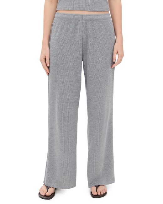 PERFECTWHITETEE Gray Shane Waffle Pants
