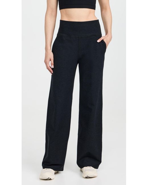 Beyond Yoga Black Spacedye Aid Back Pants