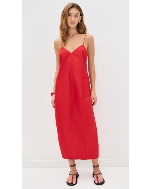 red cocoon dress Essential Cocoon Dress, Red Rose Alembika U.S