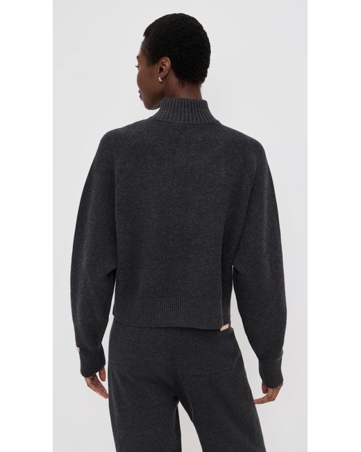 Lunya Blue Cottonsilk Bomber Zip Up