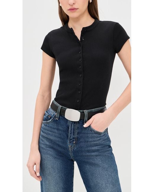 Rag & Bone Black Wyatt Belt
