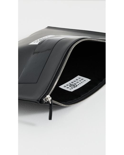 MM6 by Maison Margiela Media Pouch in Black | Lyst