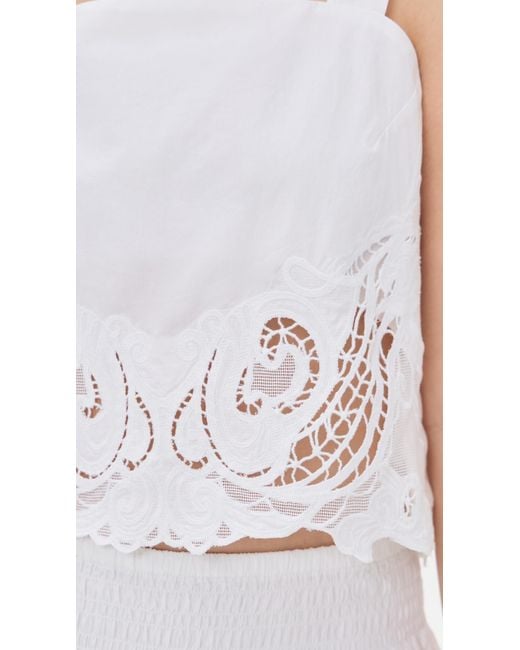 Rag & Bone White Clem Lace Tank