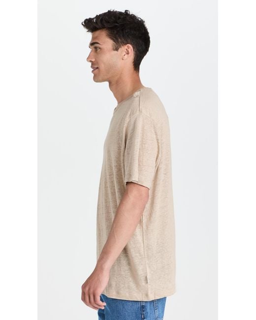 Onia Natural Chad Inen Tee for men