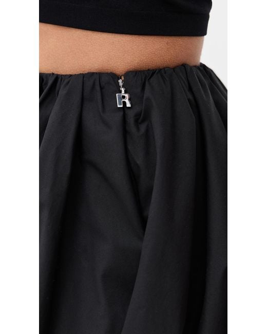 ROTATE BIRGER CHRISTENSEN Black Mini Balloon Skirt