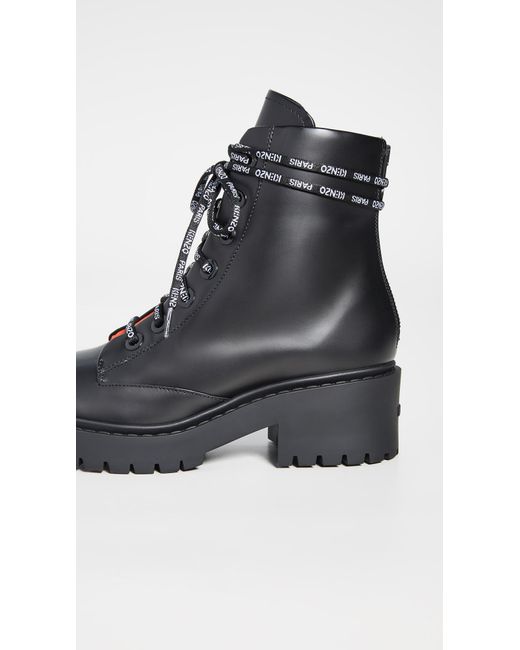 kenzo lace up boots