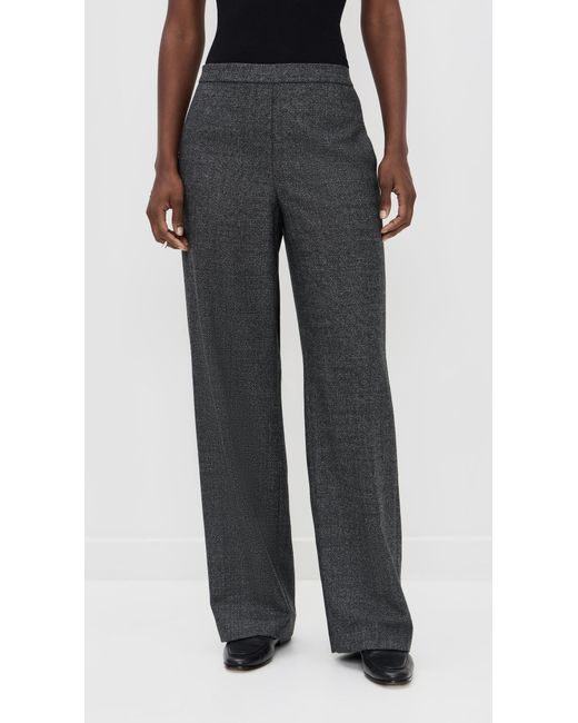 Theory Black Wide Pull On Pants