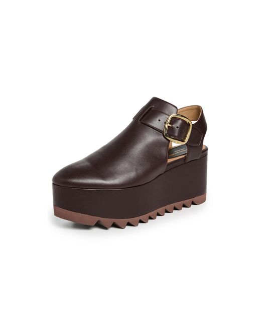 Stella McCartney Brown Elyse Alter Mat Sandals