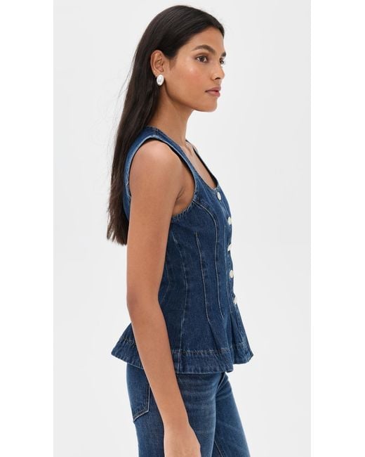 ALIGNE Blue Valentina Denim Top