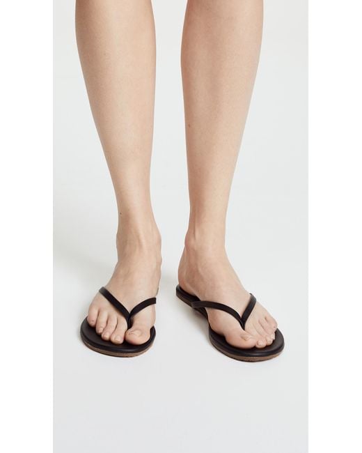 TKEES Black Liners Flip Flops