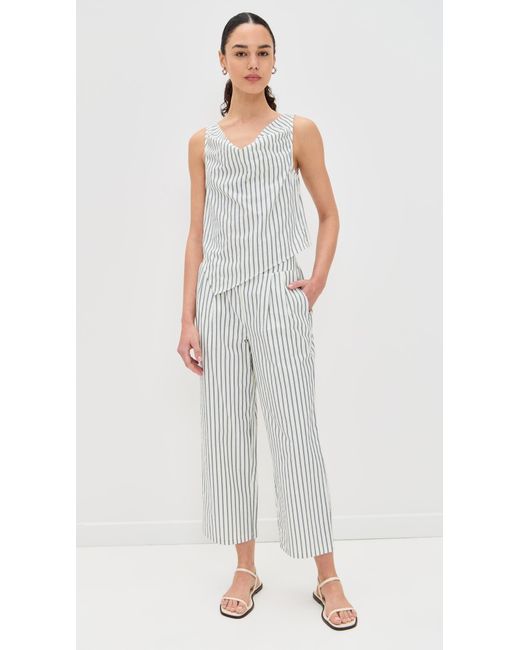 LNA White Finley Pull On Pants
