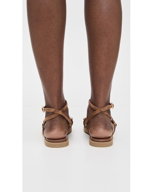 Rag & Bone Black Geo Strappy Ring Sandals