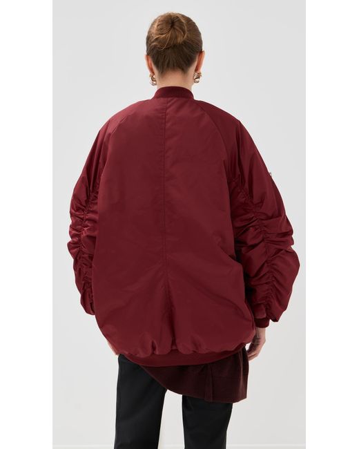 frenken Red Marker Winter Nylon Bomber