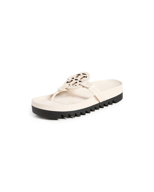 Tory Burch Black Miller Cloud Lug Sole Sandals