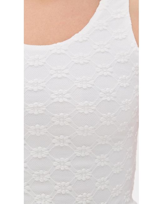 Bardot White Bryony Lace Poplin Midi Dress