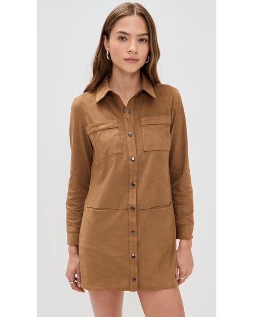 Saylor Gray Kingston Faux Suede Mini Dress