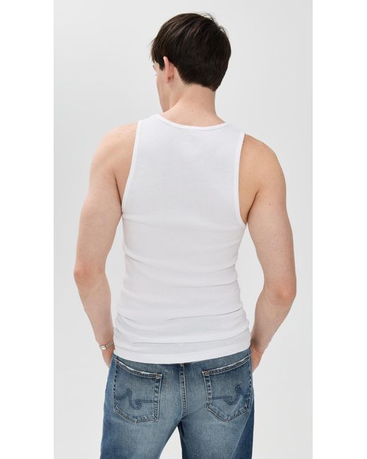Calvin Klein White Cotton Classic 3-Pack Tank for men