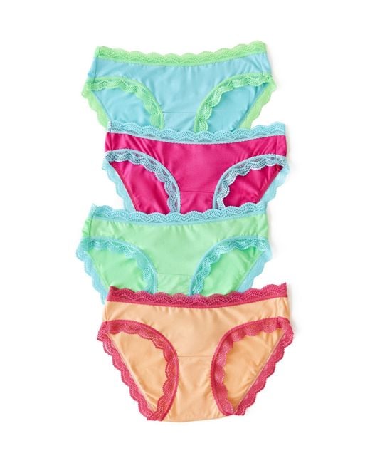 Stripe & Stare Red Original Knicker Four Pack