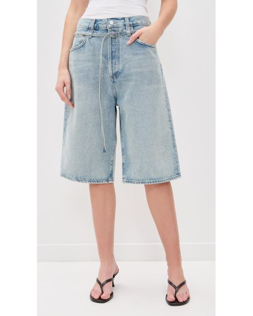 Agolde Blue Emmi Shorts