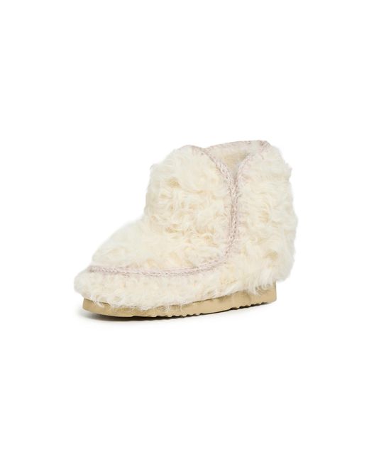 Mou White 18 Curly Boots