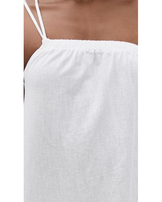chinese dress ladies Stateside Linen Racerback Mix Media Midi Dress main image 1
