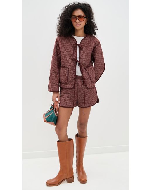 Bailey Rose Red Front Tie Jacket