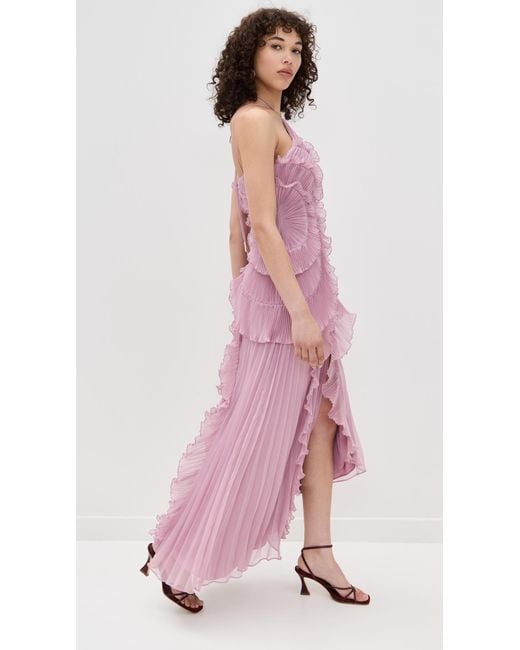 sachin and babi light blue dress Farm Rio Striped Sleeveless Midi-Dress main image 1