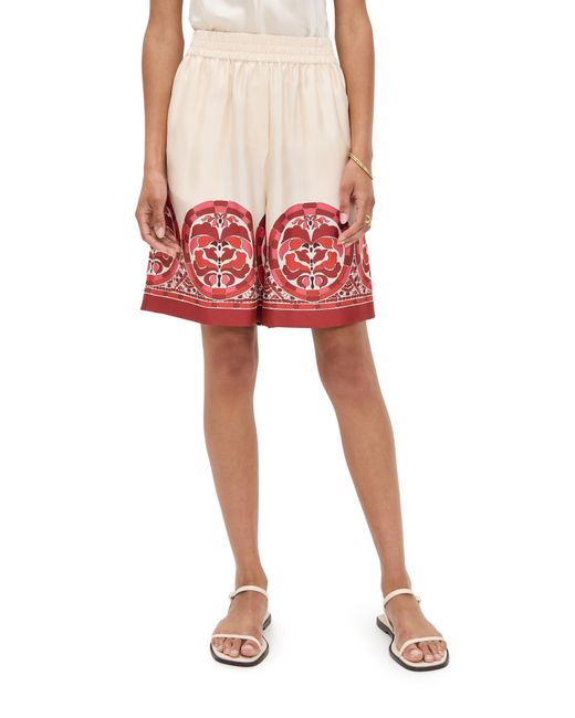 LaDoubleJ Red Palazzo Shorts