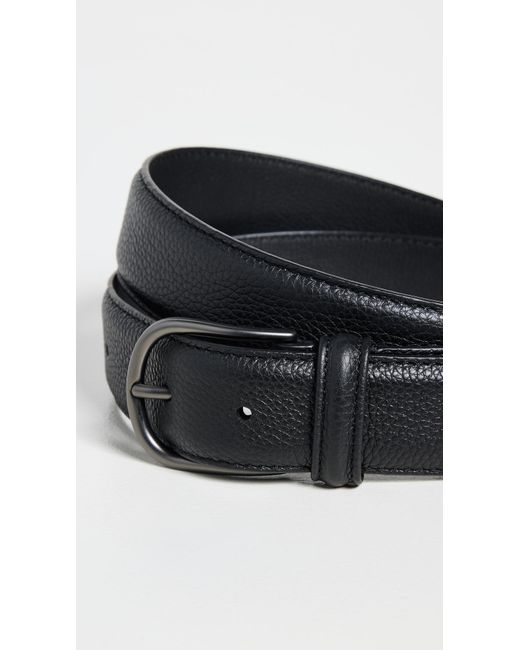 Andersons Black Textured Leather Belt for men