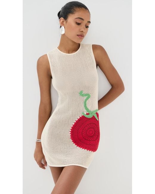 Staud Red Bailey Dress