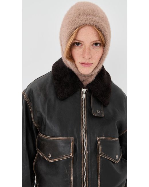 Jocelyn Black Knit Balaclava
