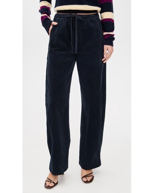 Citizens of Humanity Blue Aurora Corduroy Pull On Pants