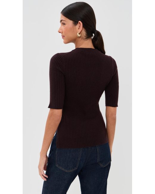 Veronica Beard Black Emil Cashmere Pullover