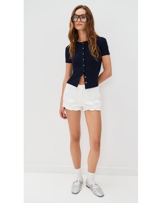 Sandy Liang Blue Ella Top