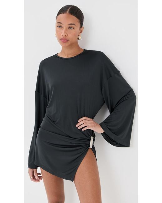 the attico black mini dress The Attico Jersey Mini Dress – Antidote Fashion and Lifestyle