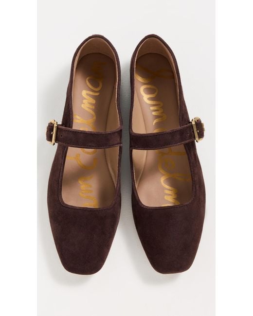 Sam Edelman Brown Michaela Suede Flats