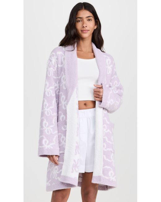 LoveShackFancy Purple Teddy Robe