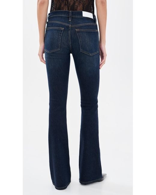 Re/done Blue Micro Bootcut Jeans