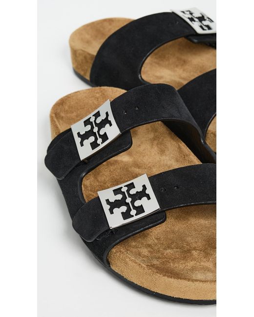 Tory Burch Black Mellow Slides