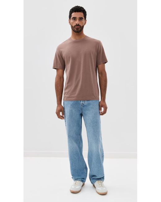 FRAME Purple Light Cotton Tee for men