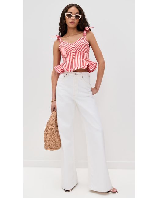 Hunter Bell Red Lena Top
